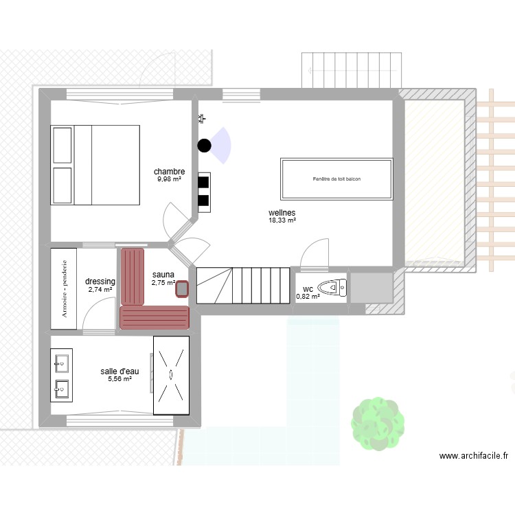 4 bis Baulers rez. Plan de 18 pièces et 152 m2