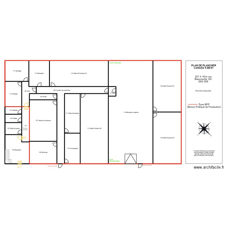 Electric Locks. Plan de 23 pièces et 771 m2