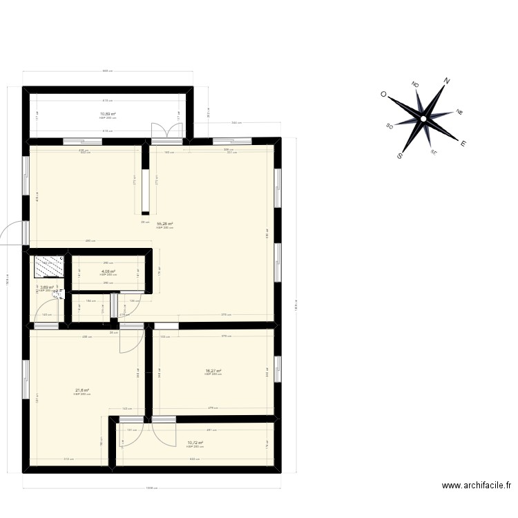 Maison individuelle VF modif 2. Plan de 7 pièces et 123 m2