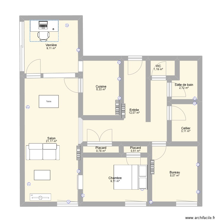 thomas 2. Plan de 11 pièces et 74 m2