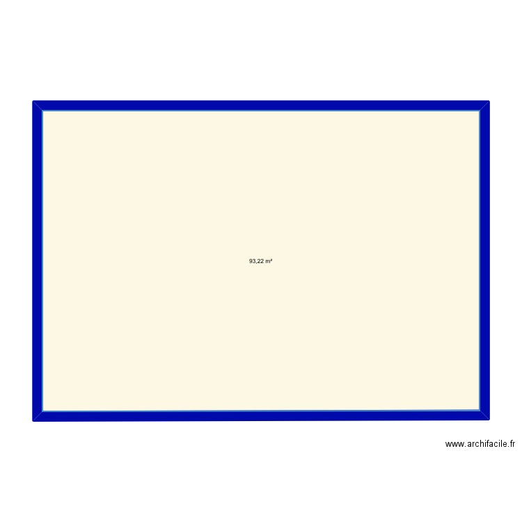 Container . Plan de 1 pièce et 93 m2