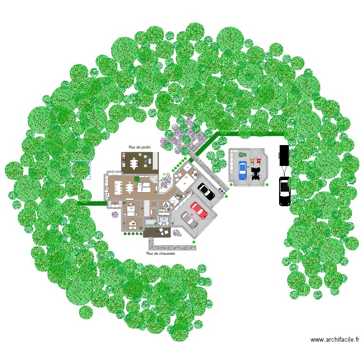 Maison de rêve 3. Plan de 35 pièces et 596 m2