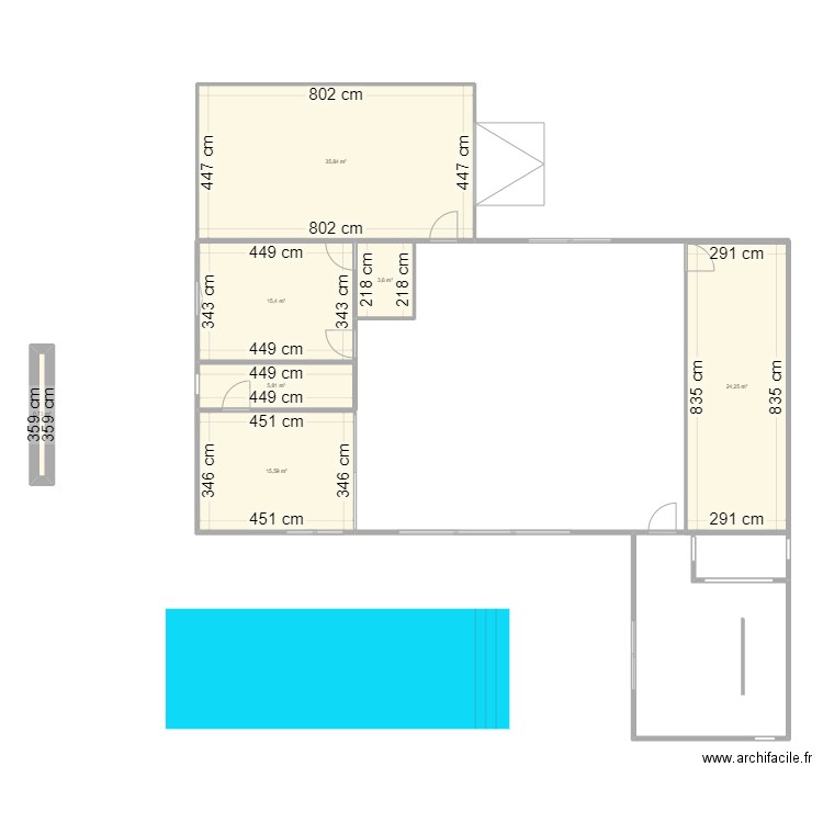 PLAN 1. Plan de 7 pièces et 101 m2