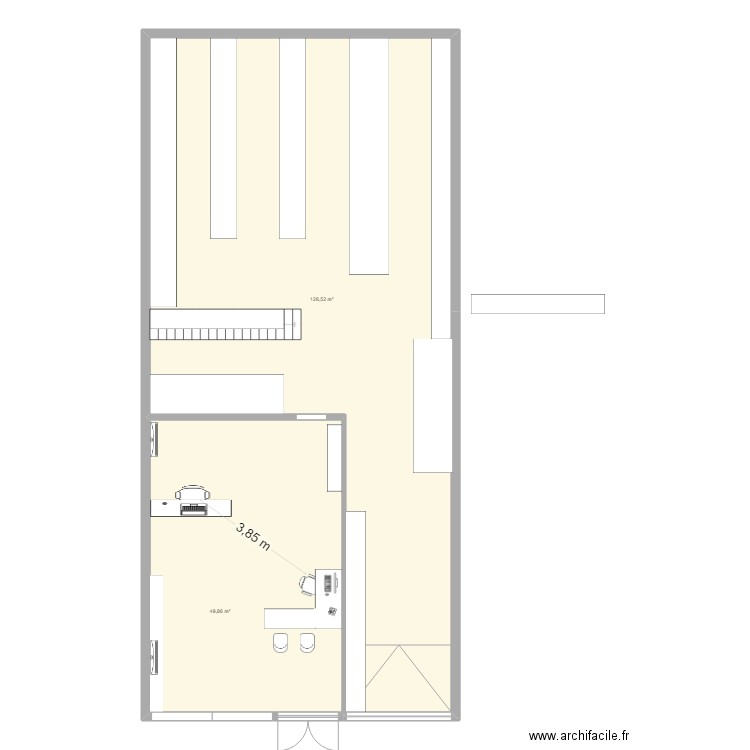 Cludojuillet v2. Plan de 2 pièces et 178 m2