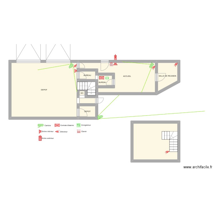 Attila / Feurs. Plan de 10 pièces et 78 m2