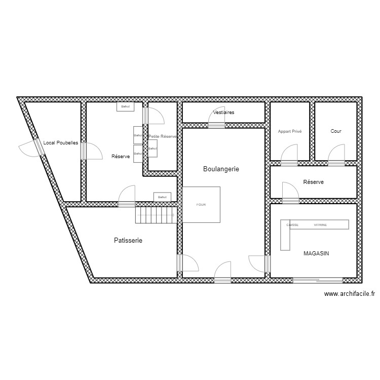 AUx délices de Saint JAcques. Plan de 10 pièces et 113 m2