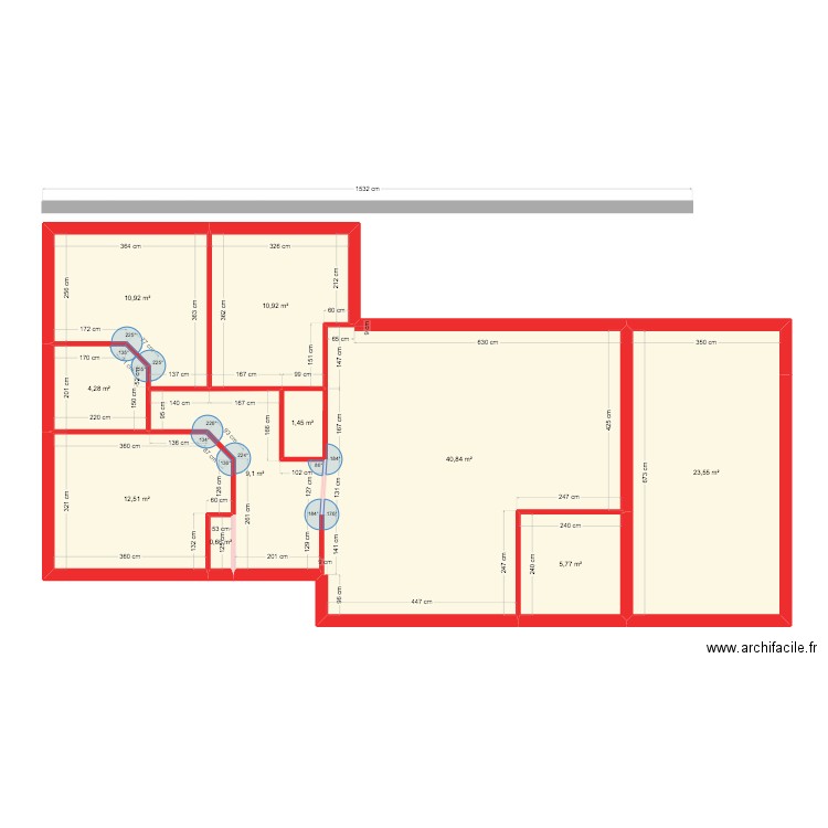 Plan 3. Plan de 10 pièces et 120 m2