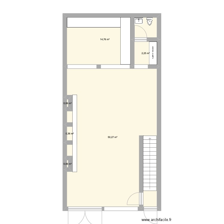 saint gilles 45 1600. Plan de 6 pièces et 68 m2