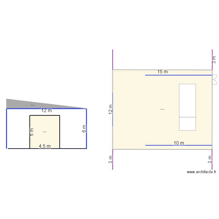 M9 Atelier. Plan de 3 pièces et 210 m2