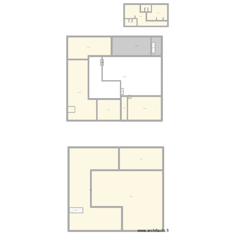 Moncar. App Etage. Plan de 41 pièces et 1881 m2