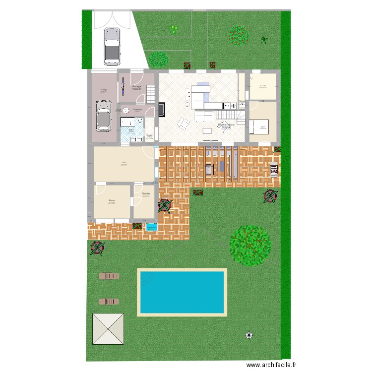 Estella1972 - Meublé 1 étoile. Plan de 16 pièces et 151 m2