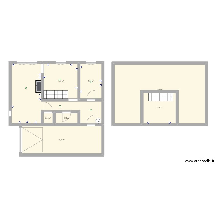 Pascal. Plan de 8 pièces et 115 m2