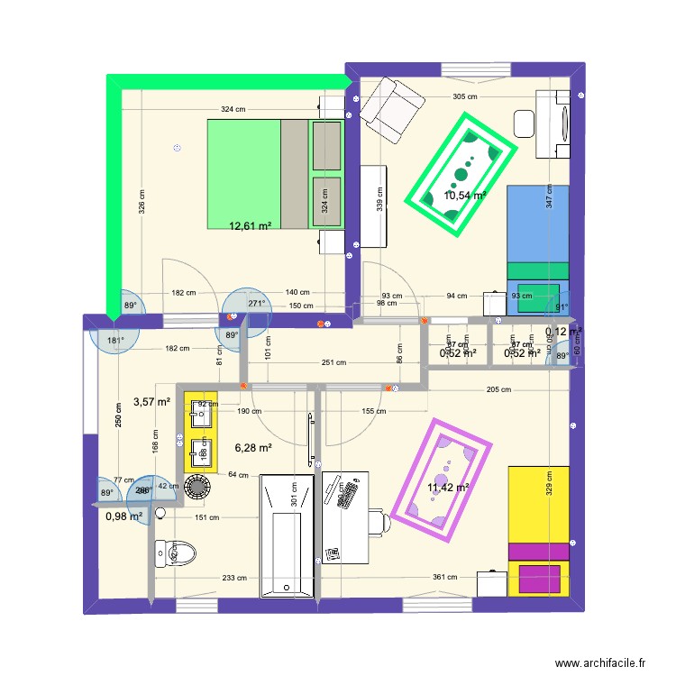 plan rdc new baignoire. Plan de 9 pièces et 47 m2