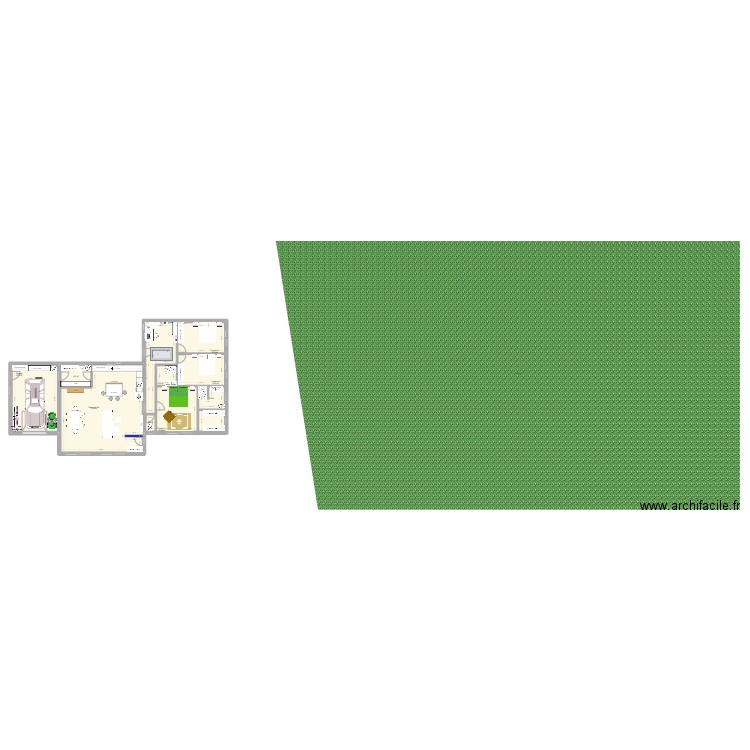 Ploulec'h_sur_terrain. Plan de 9 pièces et 177 m2