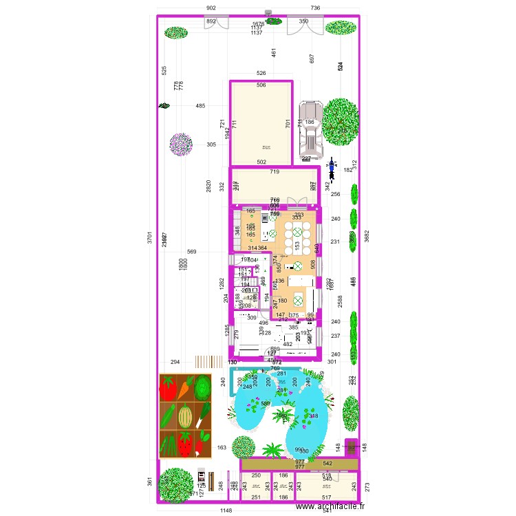 plan Général. Plan de 10 pièces et 146 m2