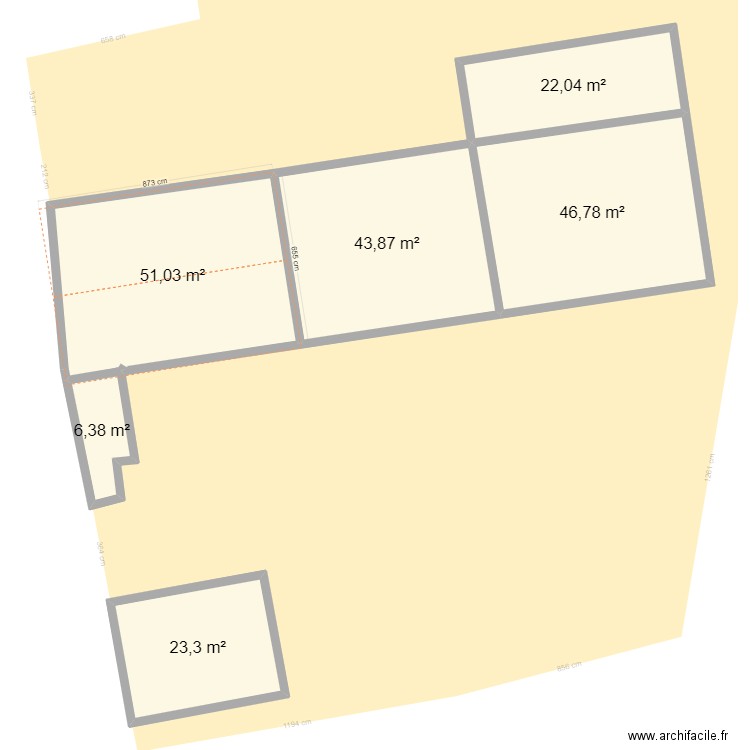 vignoux plan masse. Plan de 12 pièces et 387 m2