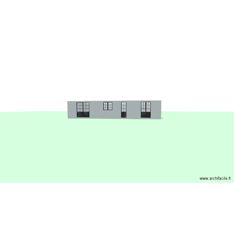 MAISON. Plan de 1 pièce et 124 m2