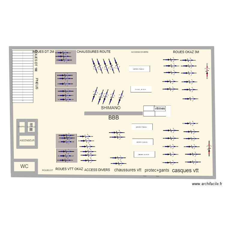 new spoc etage+1. Plan de 4 pièces et 228 m2