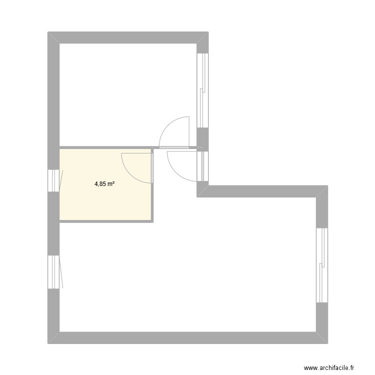 ardeche 8. Plan de 1 pièce et 5 m2