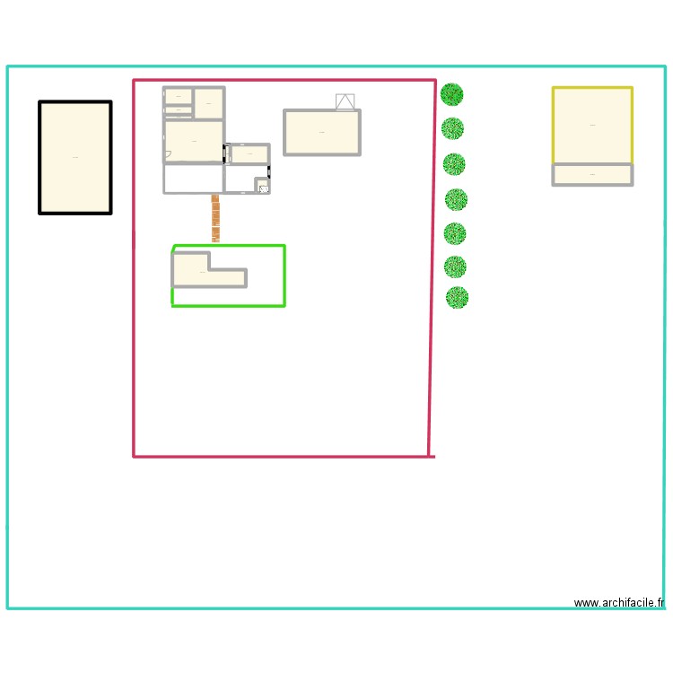 Chalet Projet 1. Plan de 13 pièces et 432 m2