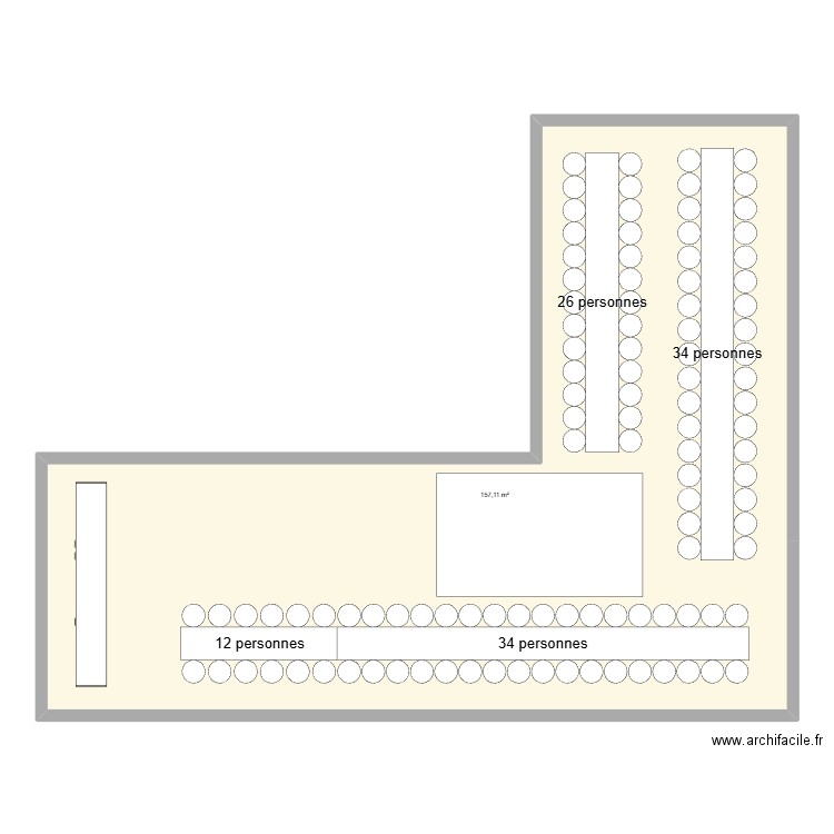 Remise 1. Plan de 1 pièce et 157 m2