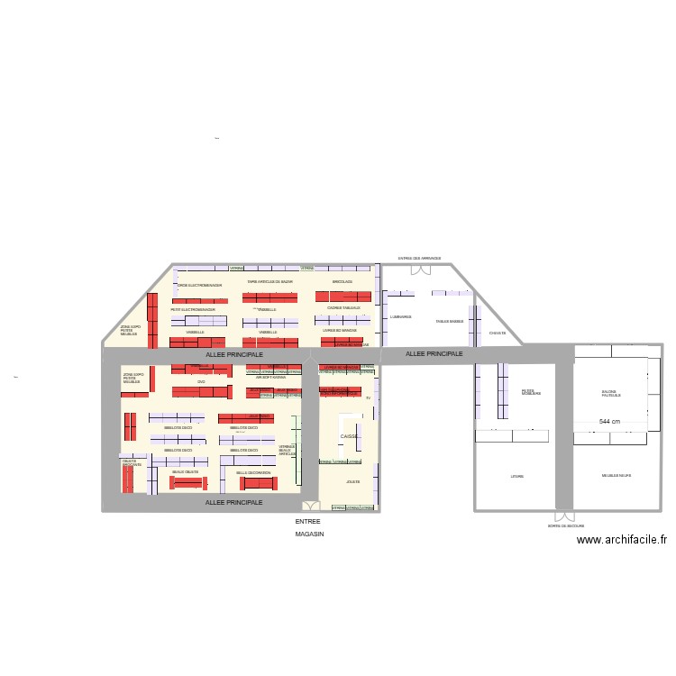 TROKEUR BAYEUX MOBILIER CODE COULEUR. Plan de 2 pièces et 295 m2