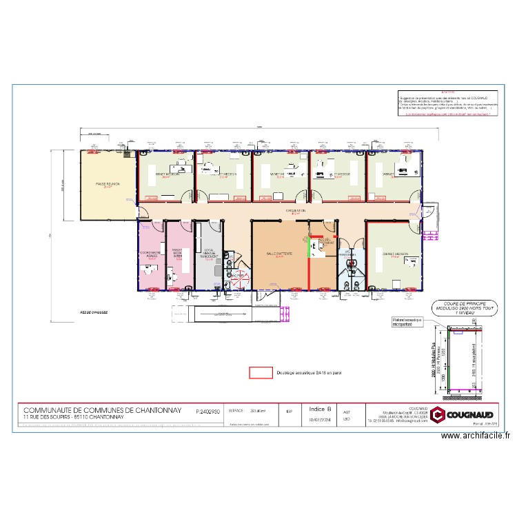 Aménagement modulaires médecins. Plan de 0 pièce et 0 m2