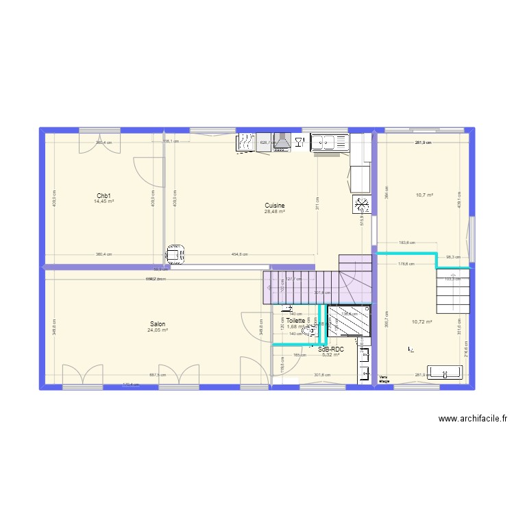 Maison cote valider ELEC- 20240823. Plan de 22 pièces et 191 m2