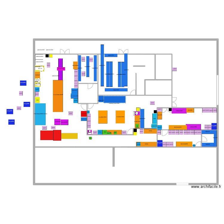 piece choco 3. Plan de 10 pièces et 320 m2