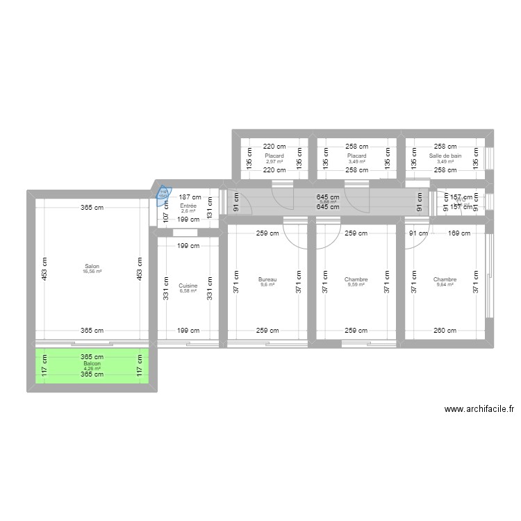 HOME. Plan de 12 pièces et 76 m2