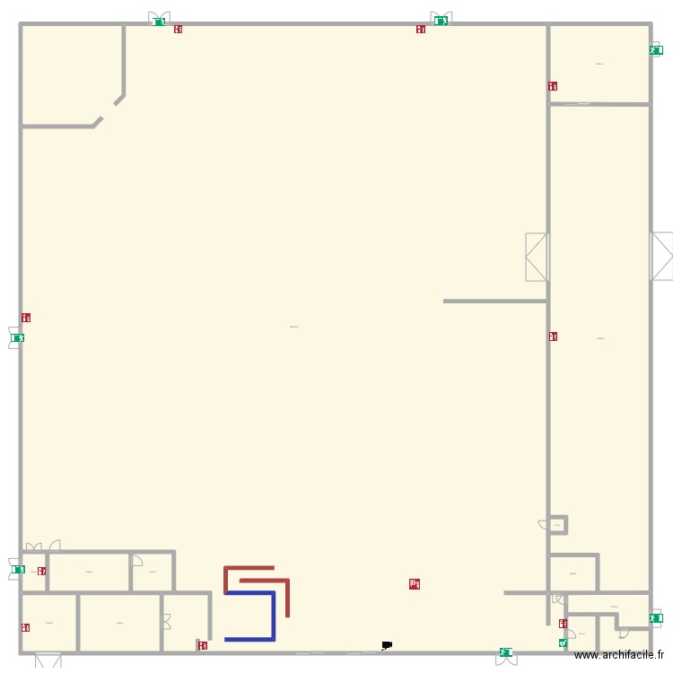 plan de masse boulanger 2. Plan de 13 pièces et -834 m2