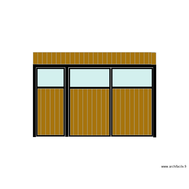 porte garage atelier. Plan de 0 pièce et 0 m2