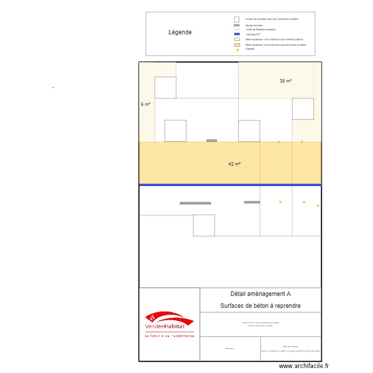 Fond de plan détail A - Bâtiment C Jean Yole. Plan de 0 pièce et 0 m2