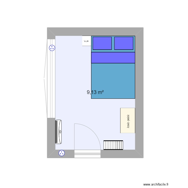 Chambre Juju. Plan de 0 pièce et 0 m2