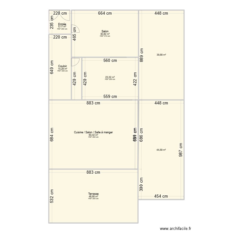 REP1. Plan de 9 pièces et 270 m2