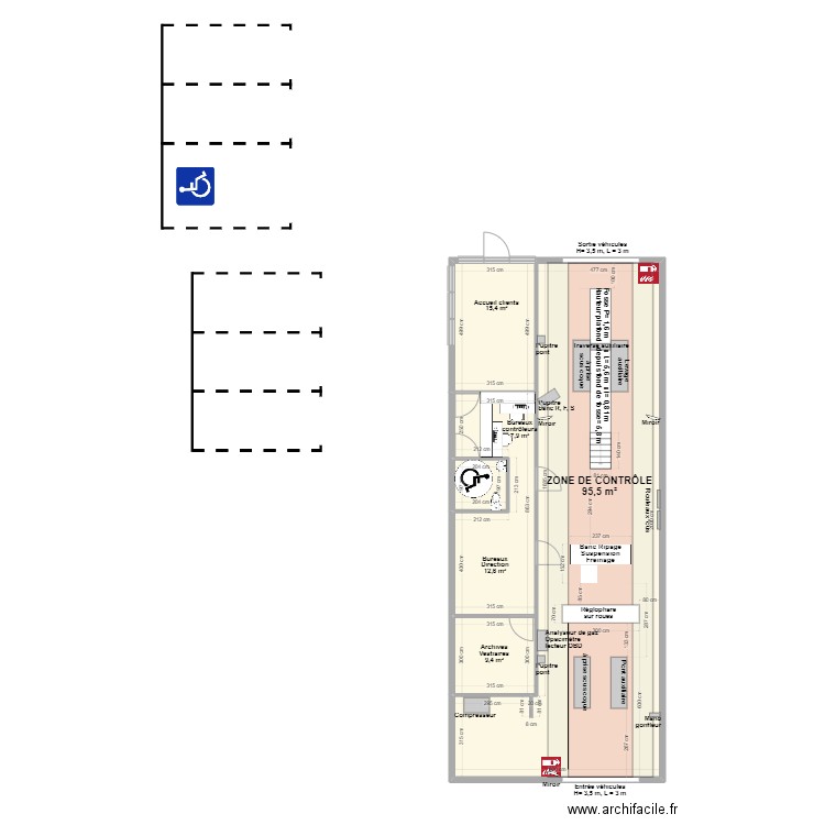 CCT mixte VL/CL BEAUNE LA ROLANDE. Plan de 5 pièces et 157 m2