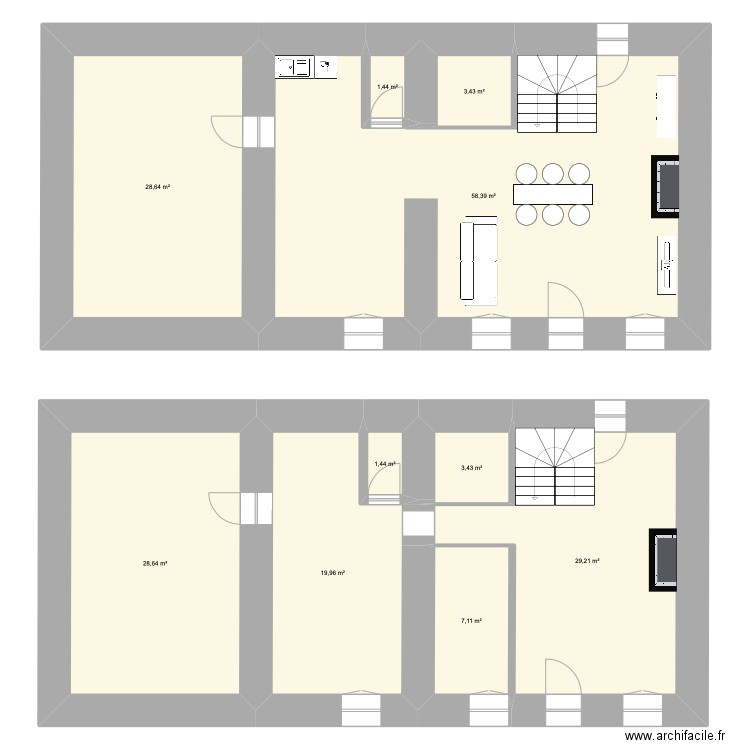 maison cambernon. Plan de 10 pièces et 182 m2