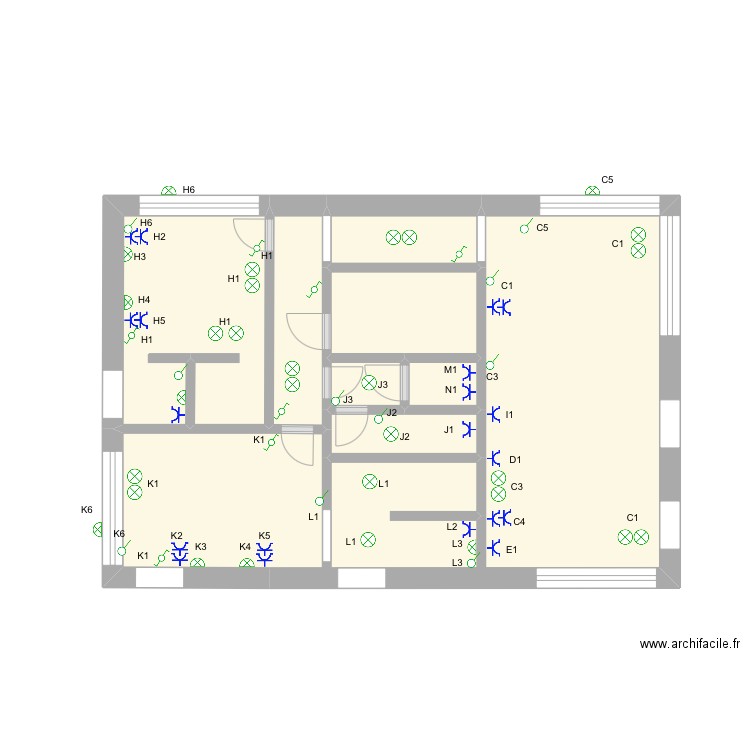 ET3 SPATE. Plan de 8 pièces et 27 m2