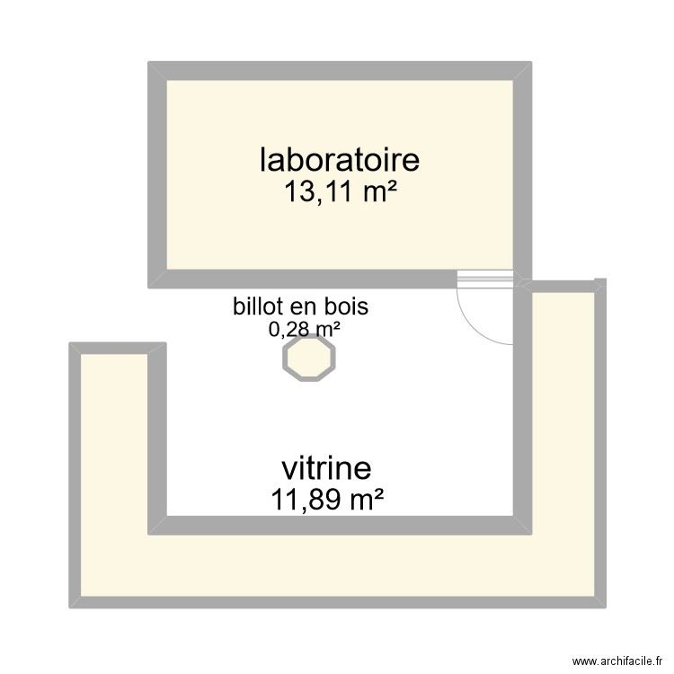 plan trad jeremy. Plan de 3 pièces et 25 m2