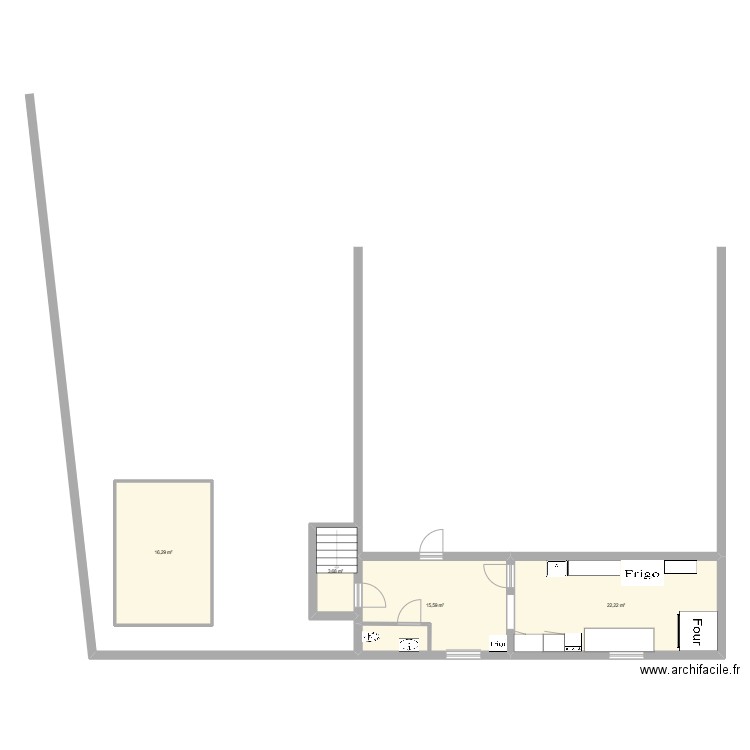 La Boisée 26. Plan de 4 pièces et 58 m2