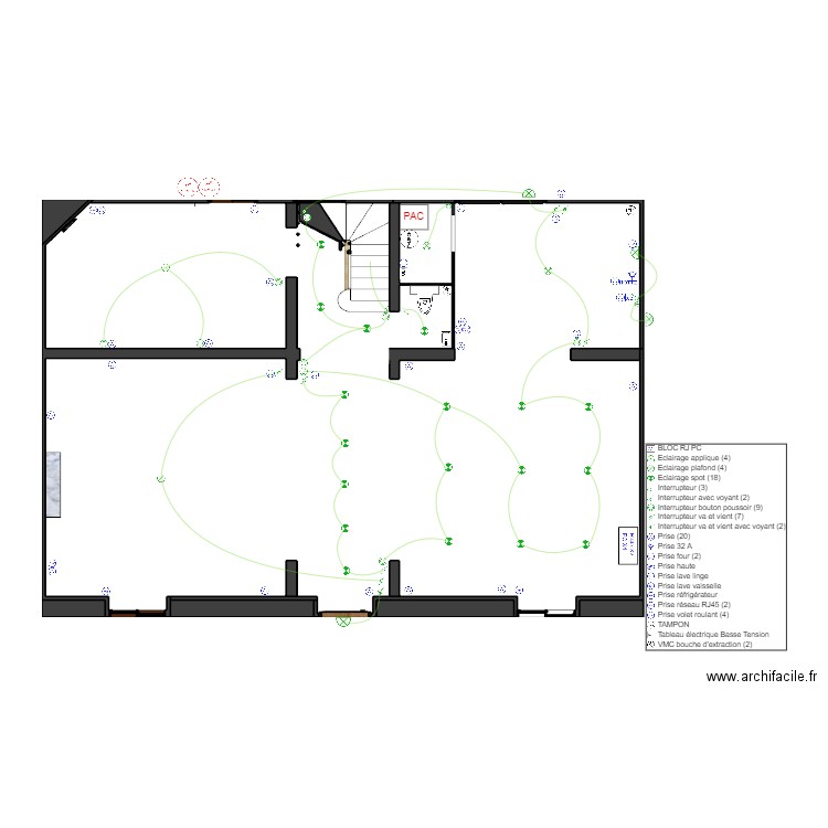 PLANCELOT RDC ELEC. Plan de 0 pièce et 0 m2