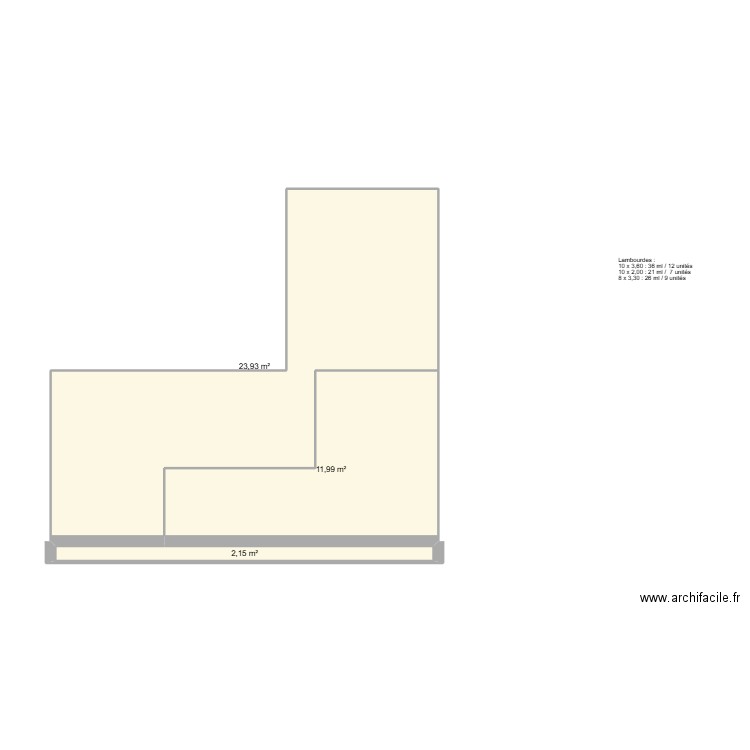 Pascale MOREL. Plan de 3 pièces et 38 m2