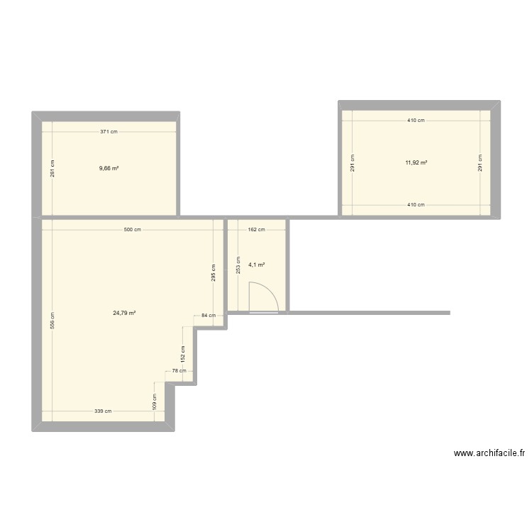 Jade. Plan de 4 pièces et 50 m2