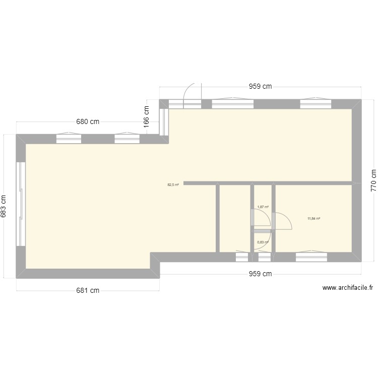 MEFTALI HOME rdc. Plan de 4 pièces et 97 m2