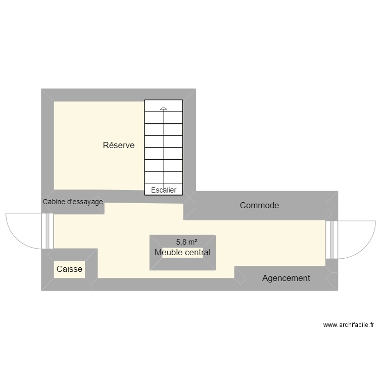 Lilou Viaud--Beaudouin. Plan de 7 pièces et 13 m2