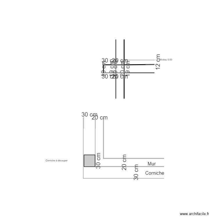 Villa M. Plan de 2 pièces et 0 m2