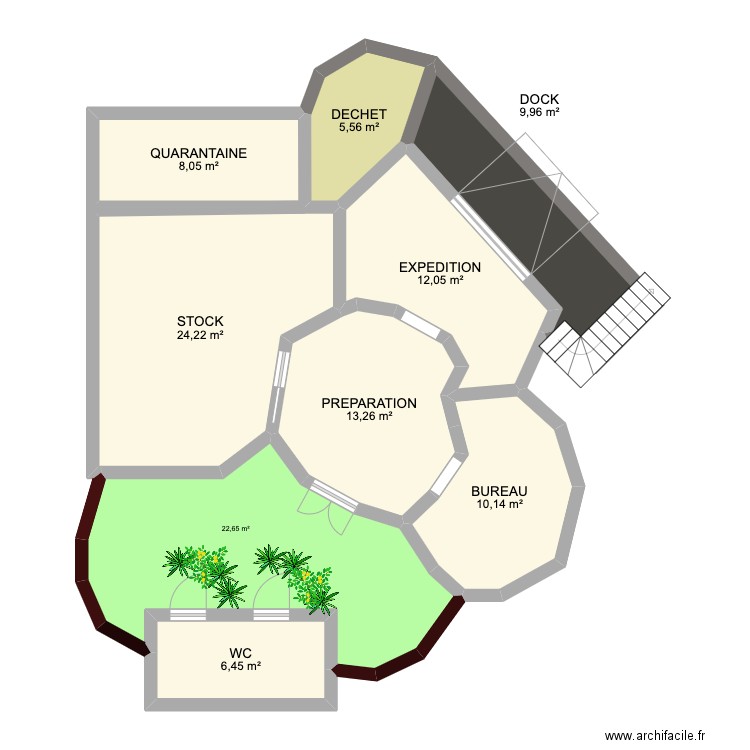 phrma2. Plan de 9 pièces et 112 m2