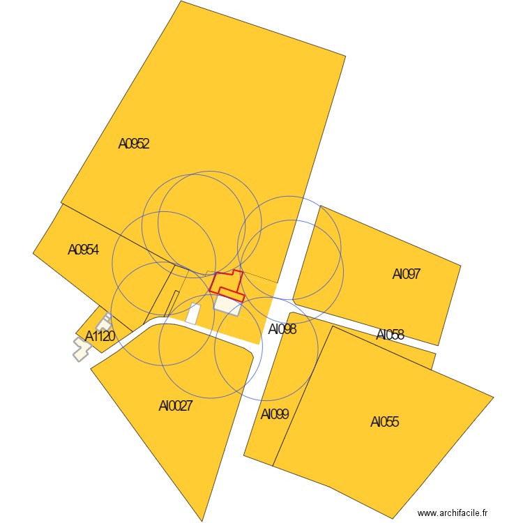 CHENIL zone 100. Plan de 5 pièces et 695 m2