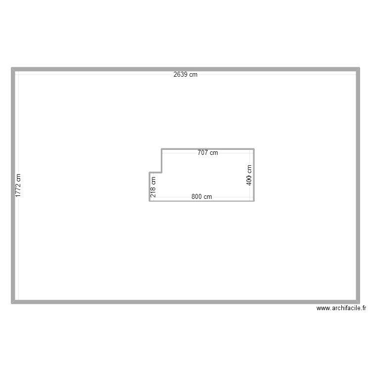 PlanJardinInitial. Plan de 2 pièces et 498 m2