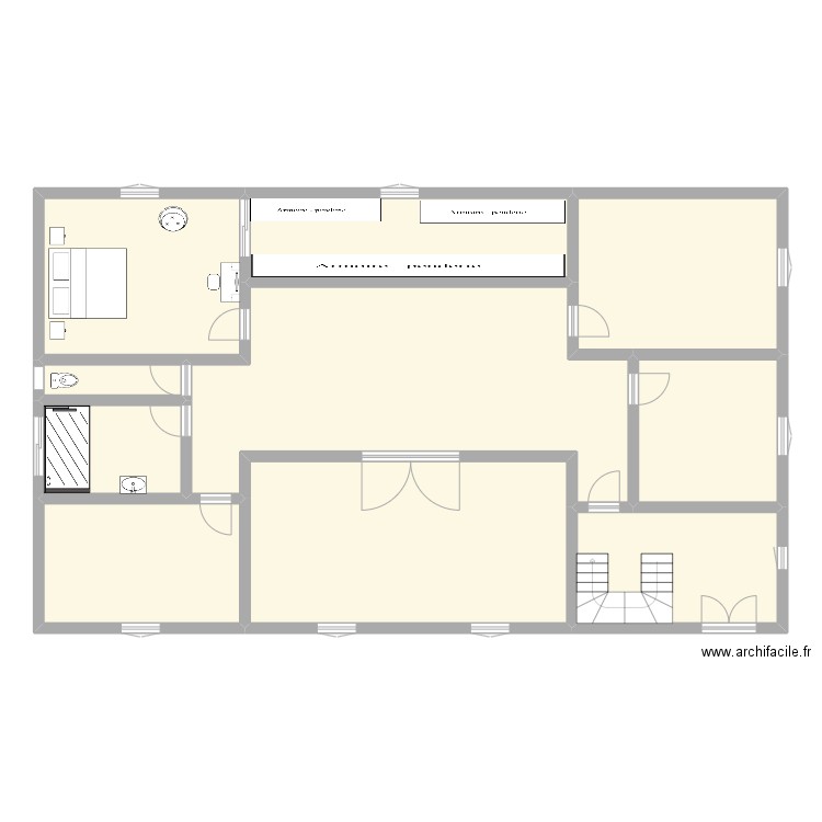 bbh. Plan de 10 pièces et 188 m2